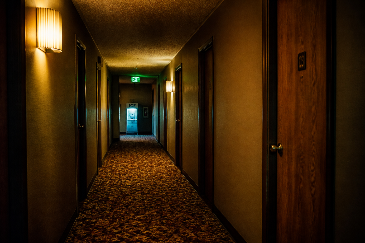 Motel hallway