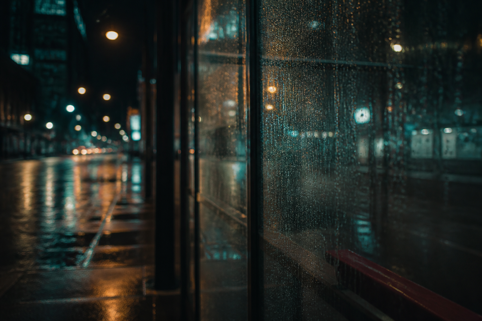 Rain on glass